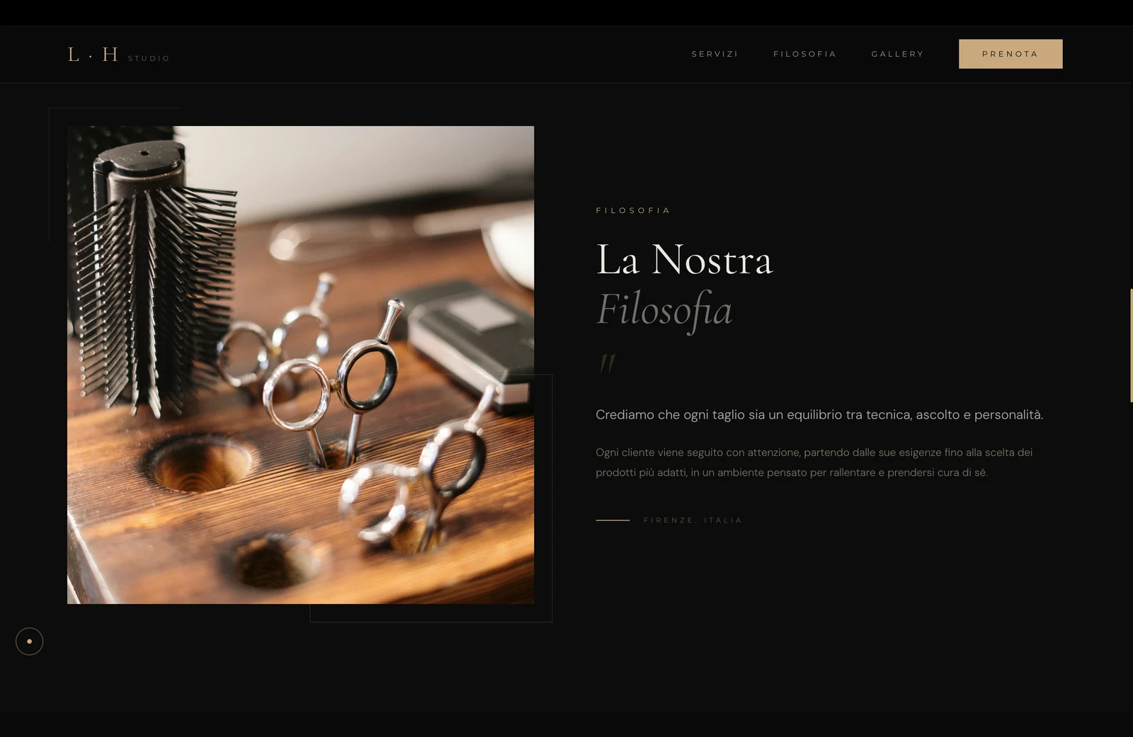 Luxury Hair Studio: filosofia del salone e strumenti di lavoro